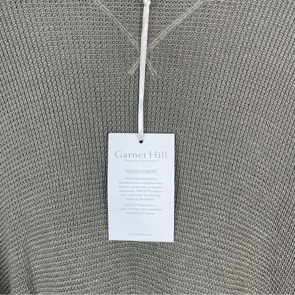 Garnet Hill NWT Hooded Waffle-Stitch Poncho S/M - Picture 7 of 11